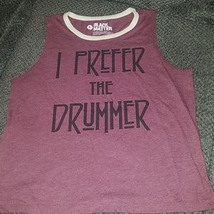 BLACK MATTER Muscle Tee. Size Large